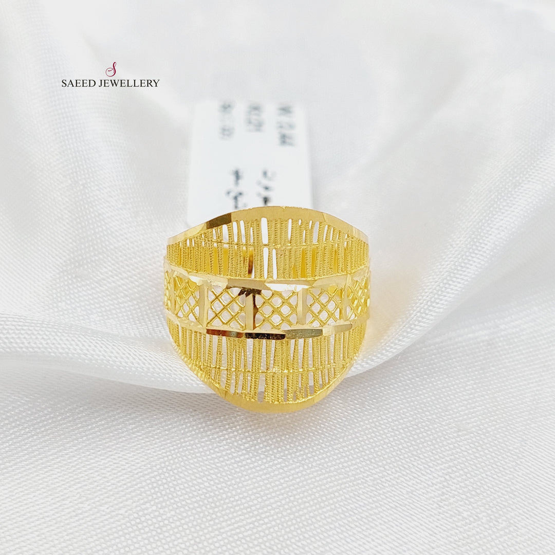Deluxe Ring  Made Of 21K Yellow Gold by Saeed Jewelry-30154