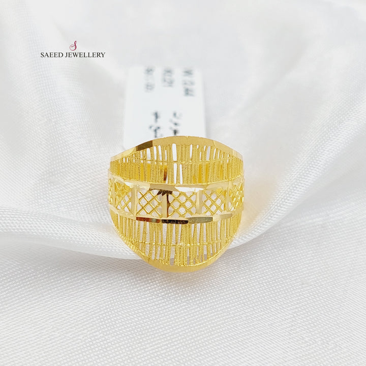 Deluxe Ring  Made Of 21K Yellow Gold by Saeed Jewelry-30154