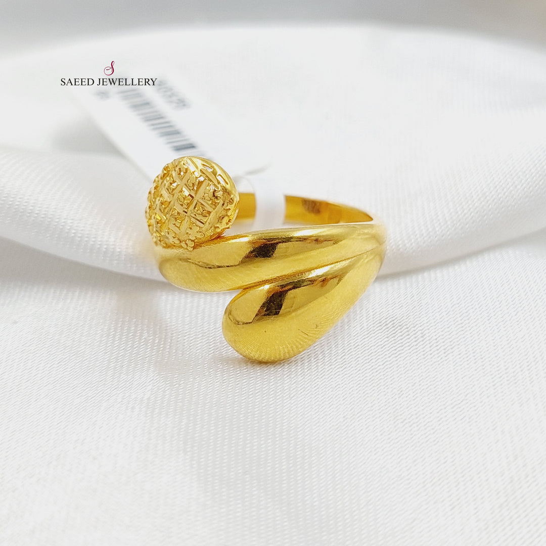 Deluxe Ring  Made Of 21K Yellow Gold by Saeed Jewelry-30328