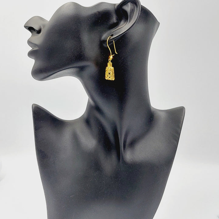 Deluxe Shankle Earrings  Made of 21K Yellow Gold by Saeed Jewelry-31100