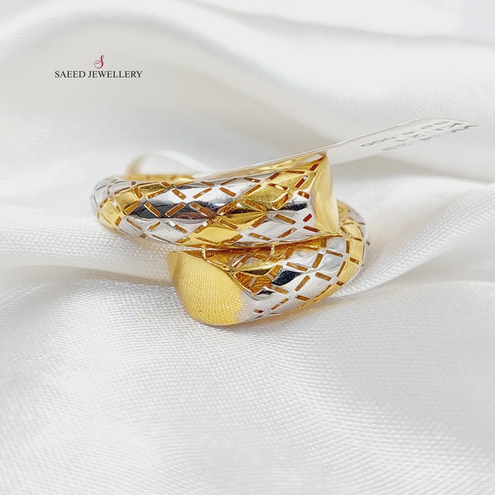 21K Gold Deluxe Snake Ring by Saeed Jewelry - Image 5