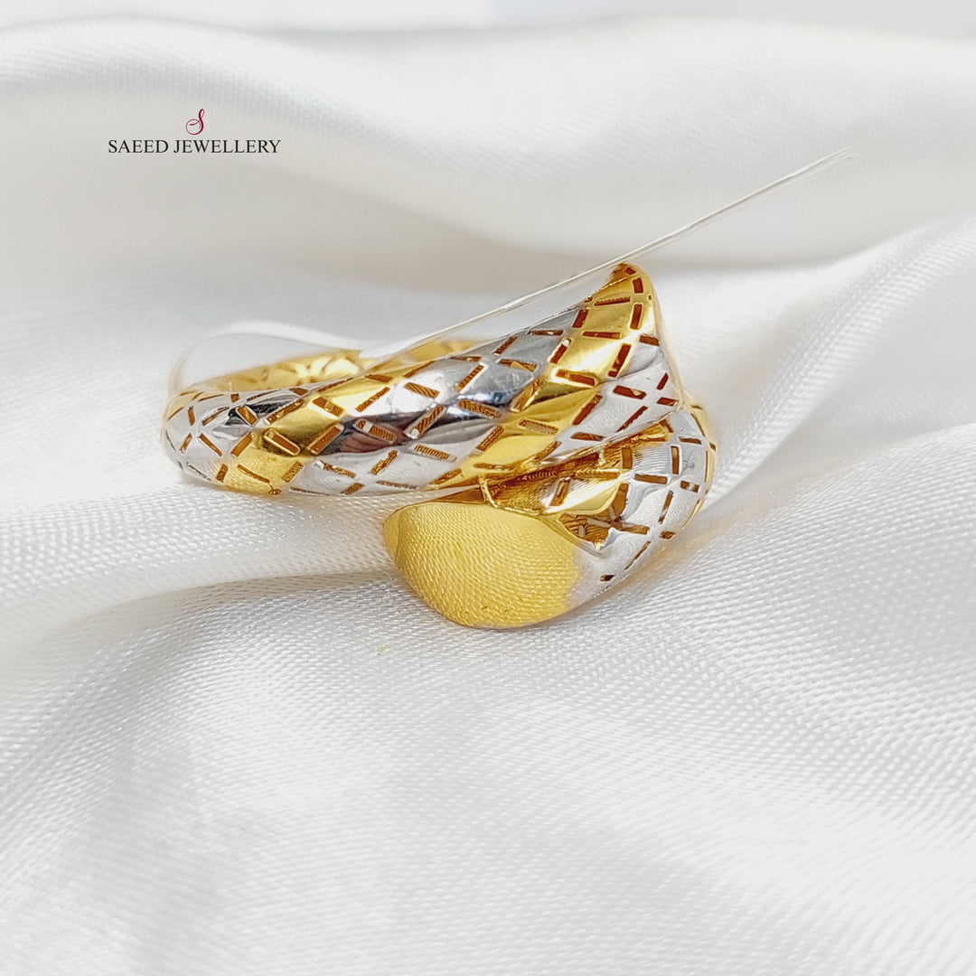 21K Gold Deluxe Snake Ring by Saeed Jewelry - Image 1