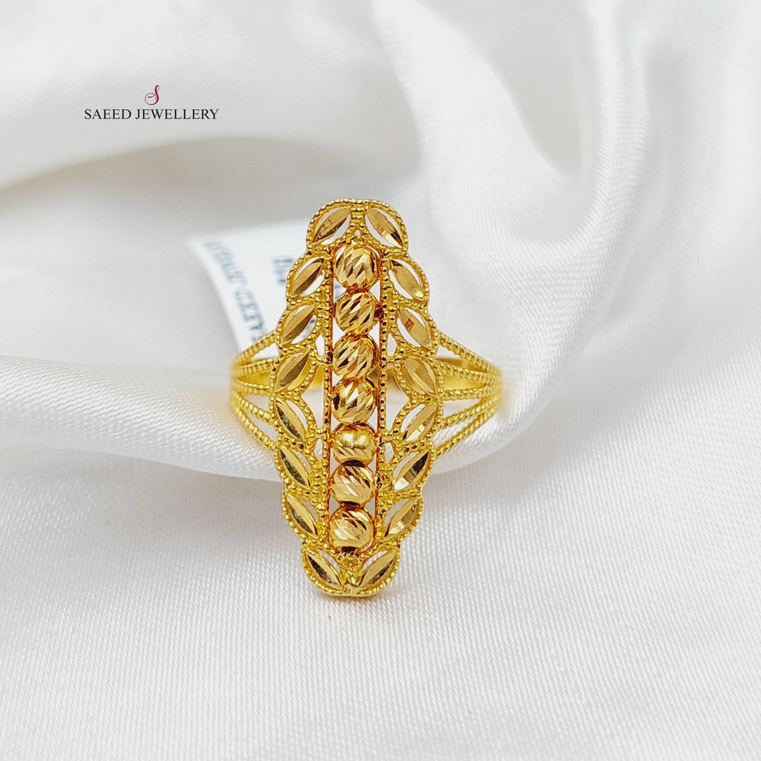 21K Gold Deluxe Spike Ring by Saeed Jewelry - Image 1