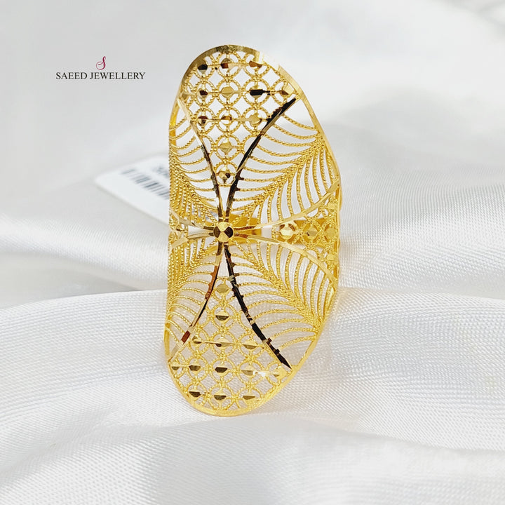 21K Gold Deluxe Turkish Ring by Saeed Jewelry - Image 3