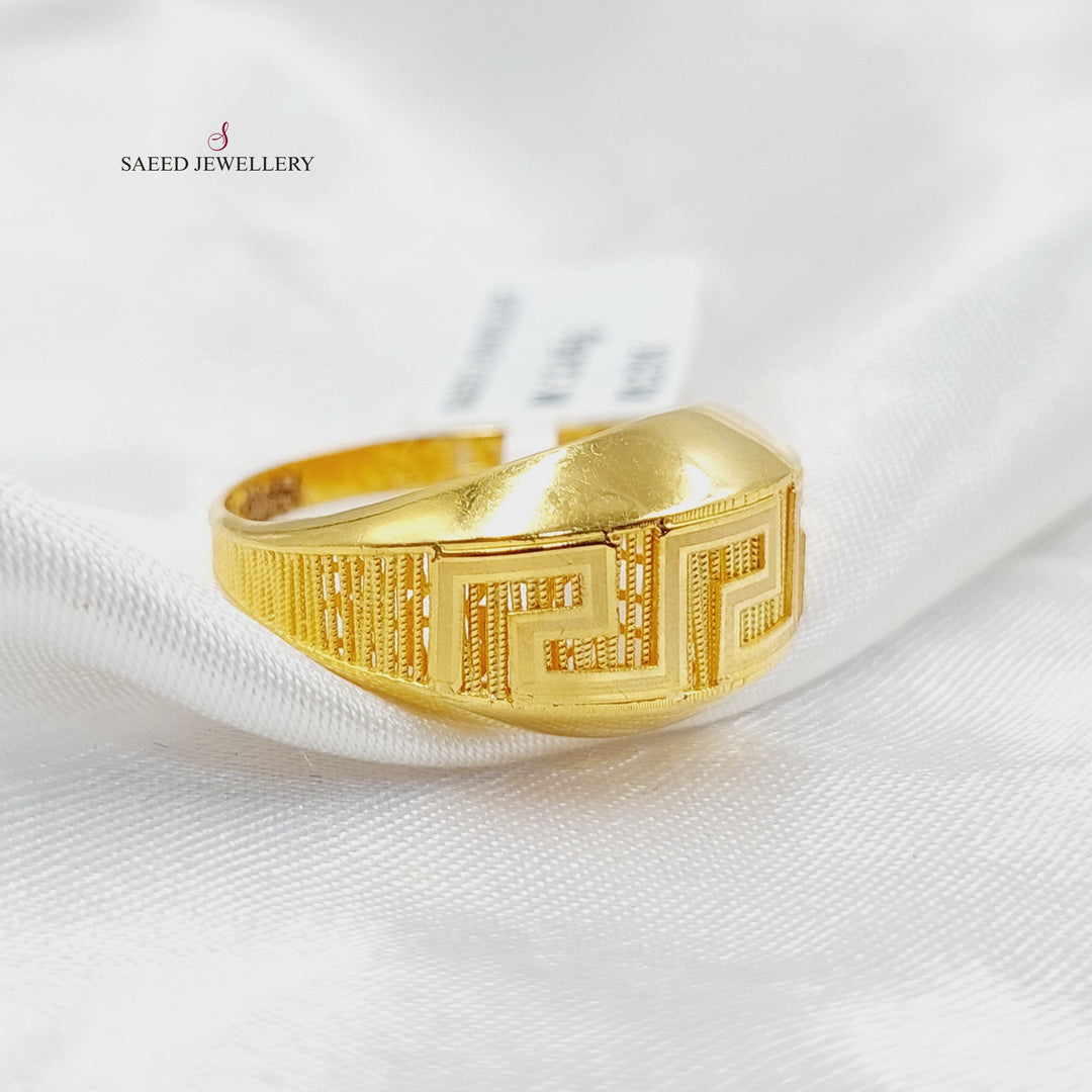 21K Gold Deluxe Turkish Ring by Saeed Jewelry - Image 1