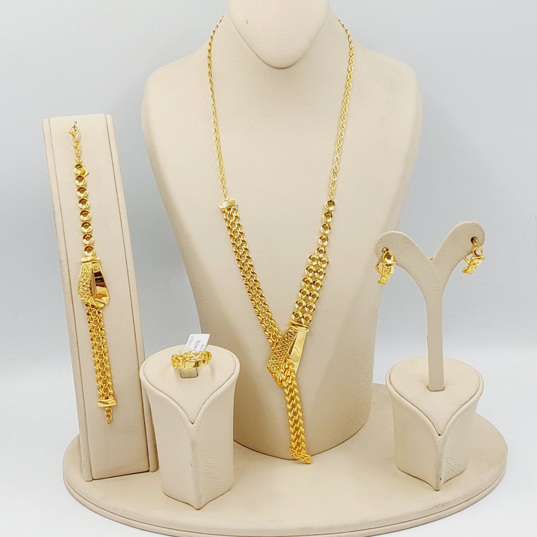 21K Gold Deluxe Turkish Set by Saeed Jewelry - Image 4