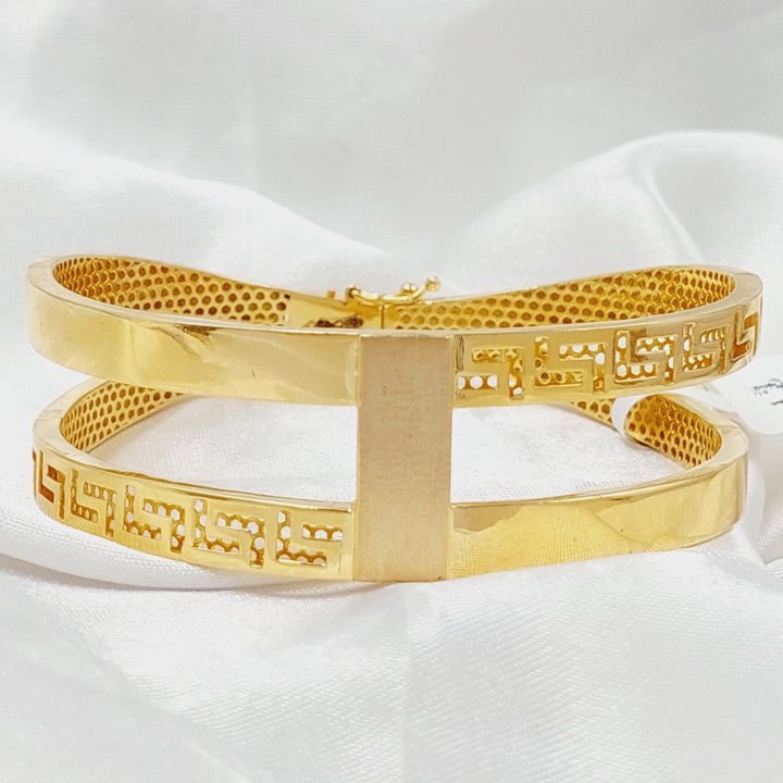 21K Gold Deluxe Virna Bracelet by Saeed Jewelry - Image 5