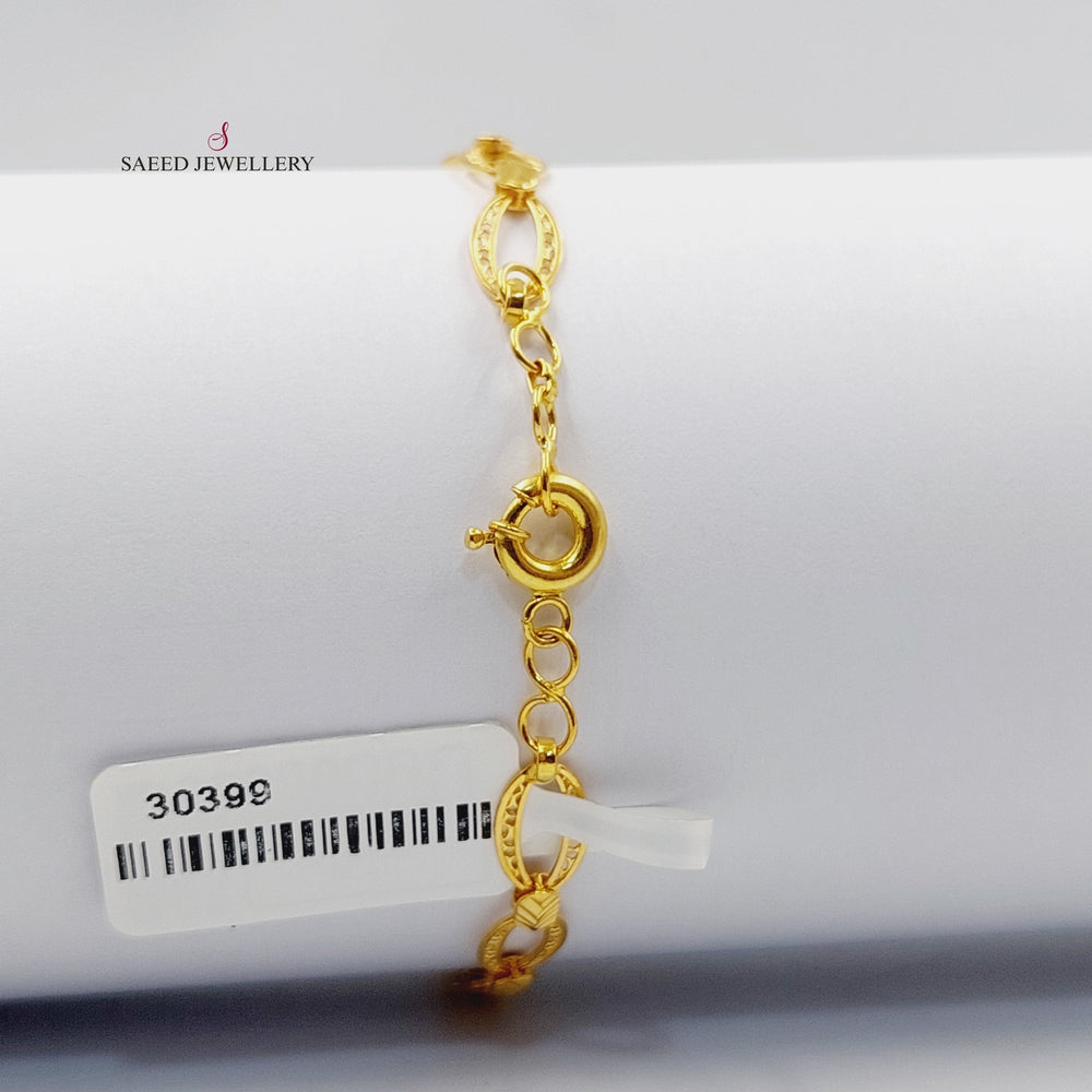 Deluxe Virna Bracelet  Made Of 21K Yellow Gold by Saeed Jewelry-30399