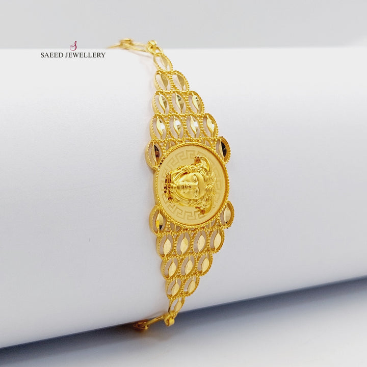 Deluxe Virna Bracelet  Made Of 21K Yellow Gold by Saeed Jewelry-30399
