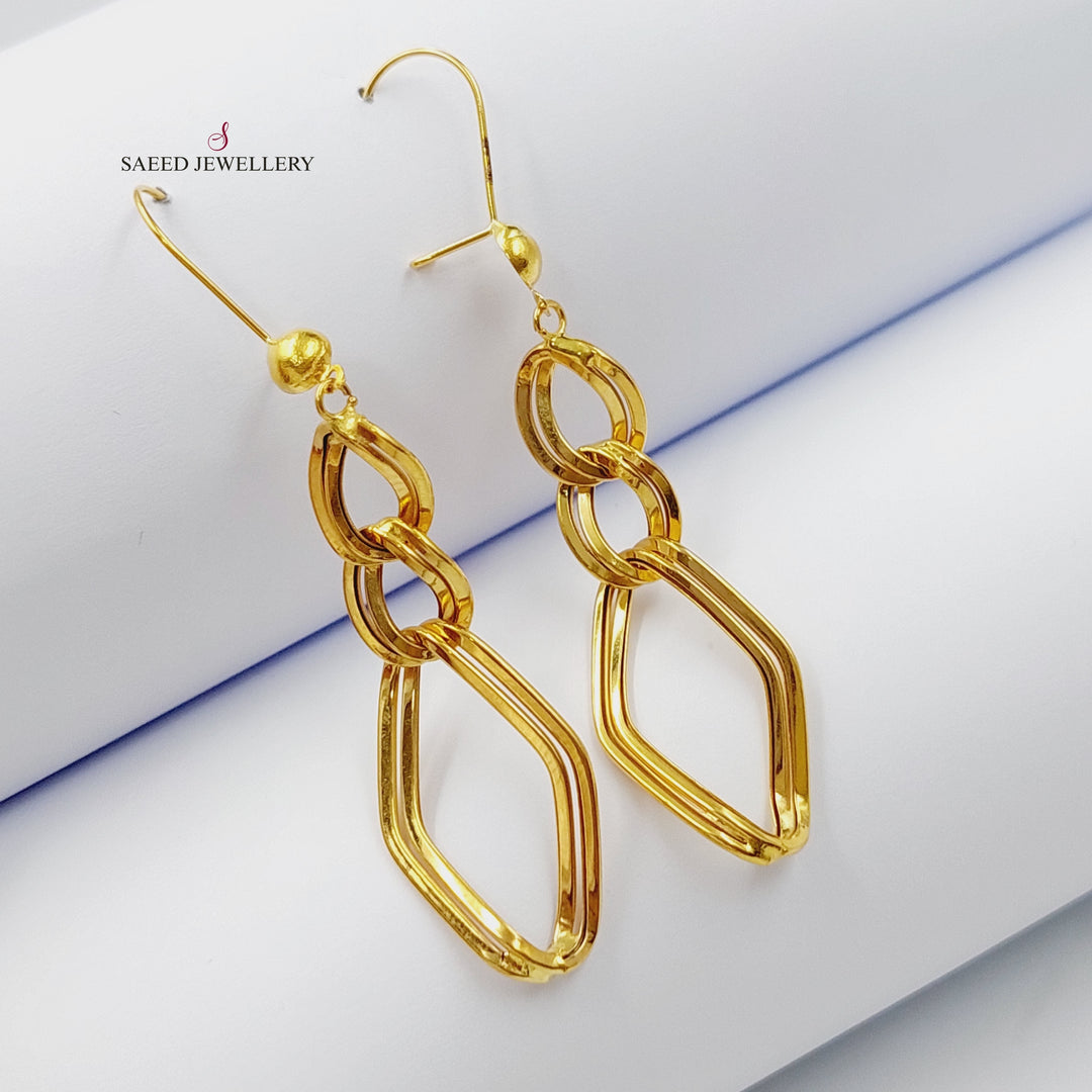 21K Gold Earrings by Saeed Jewelry - Image 1