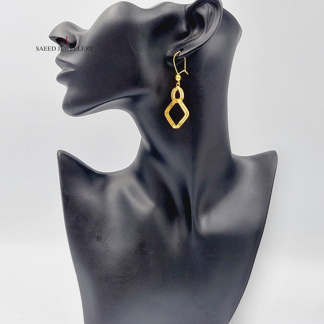 21K Gold Earrings by Saeed Jewelry - Image 3