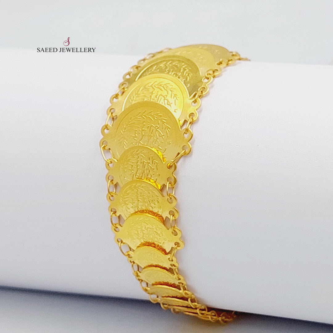 Eighths Bracelet Made Of  21K Yellow Gold by Saeed Jewelry-27428