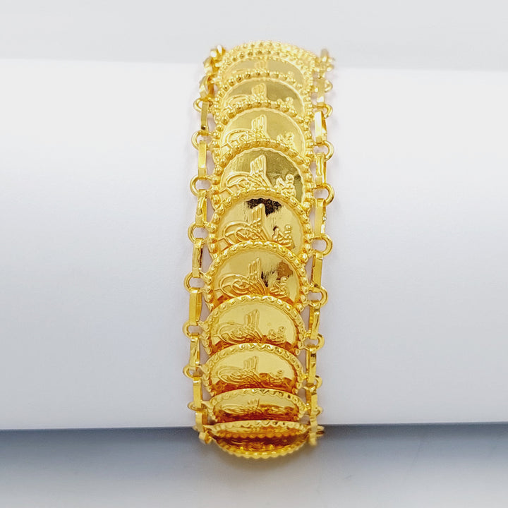 21K Gold Eighths Bracelet by Saeed Jewelry - Image 6