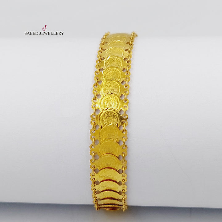 21K Gold Eighths Bracelet by Saeed Jewelry - Image 2
