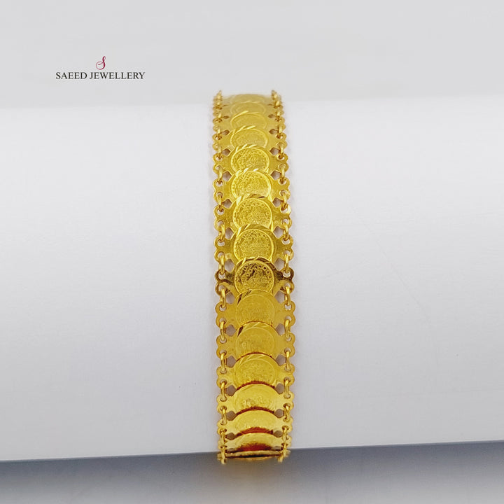 21K Gold Eighths Bracelet by Saeed Jewelry - Image 6