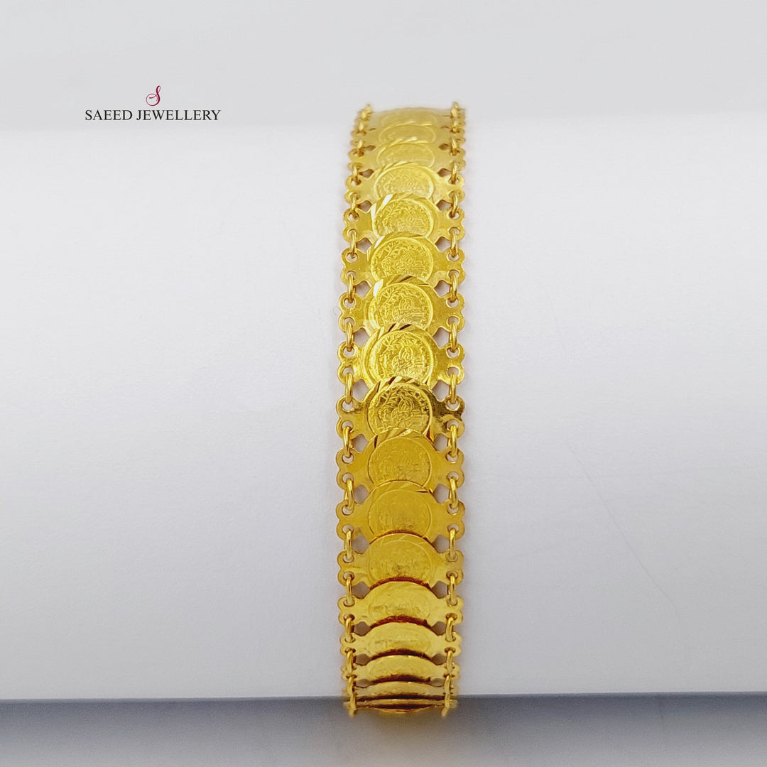 21K Gold Eighths Bracelet by Saeed Jewelry - Image 1