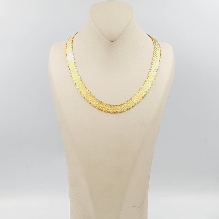 21K Gold Eighths Necklace by Saeed Jewelry - Image 1