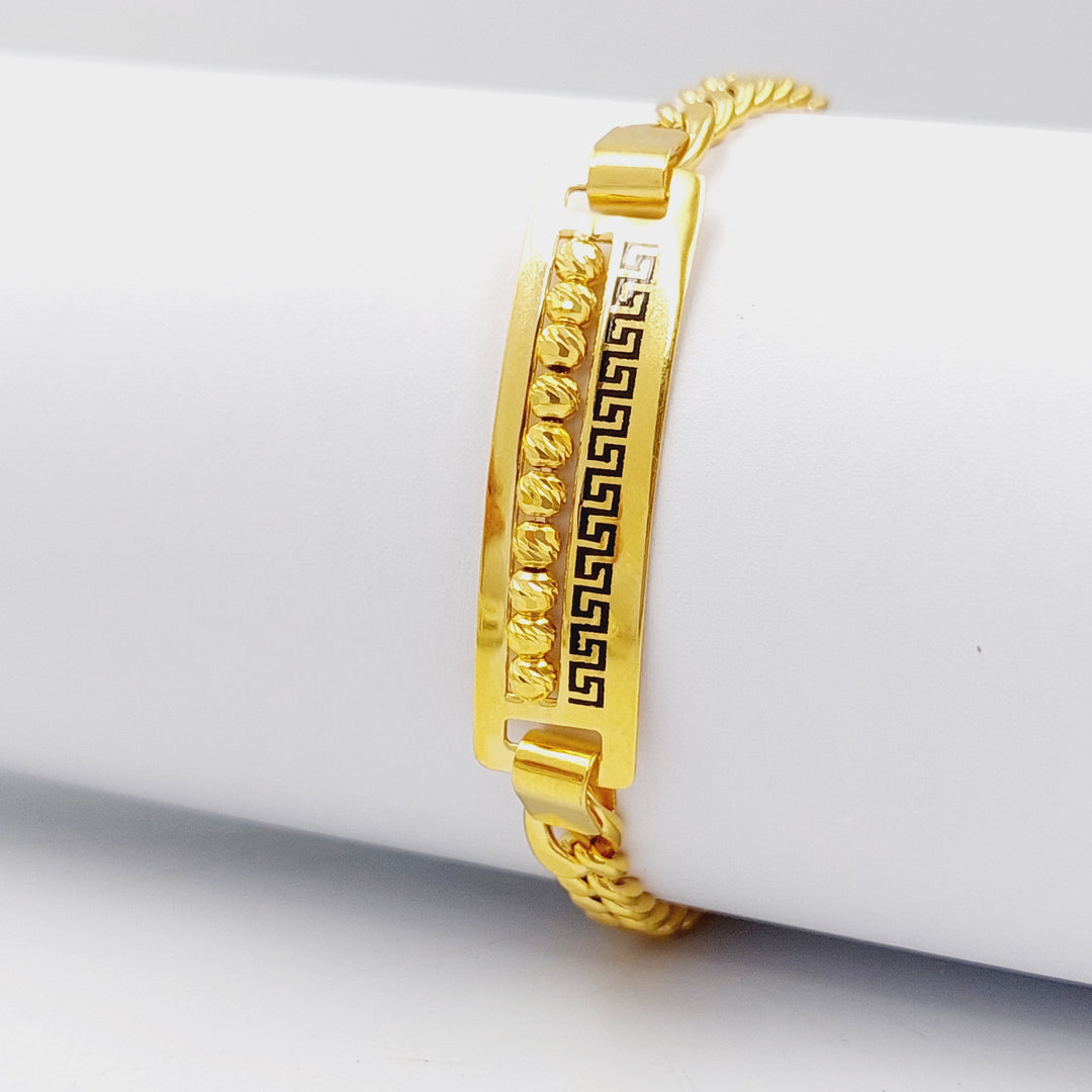 Enameled Balls Bracelet  Made Of 21K Yellow Gold by Saeed Jewelry-29073