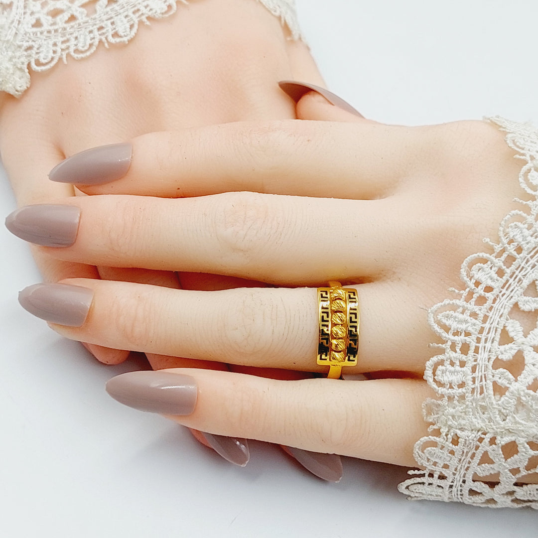 Enameled Balls Ring  Made Of 21K Yellow Gold by Saeed Jewelry-29157