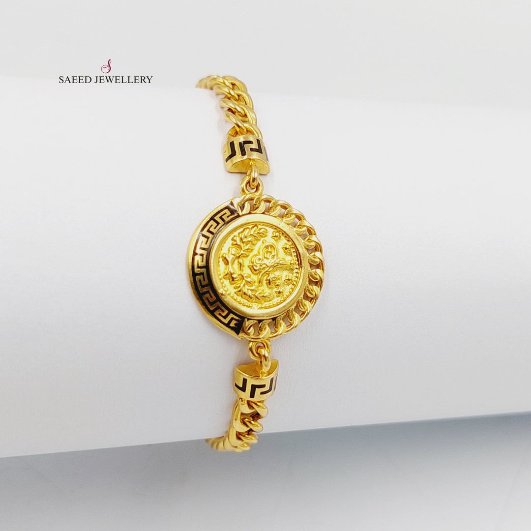 21K Gold Enameled Bracelet by Saeed Jewelry - Image 1