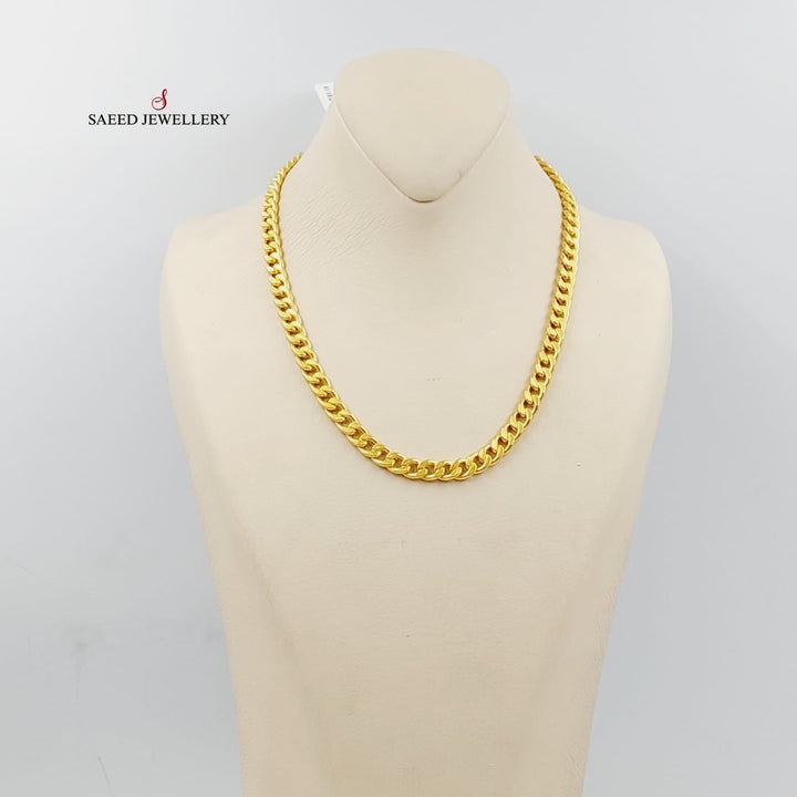 21K Gold Enameled Cuban Links Necklace by Saeed Jewelry - Image 9