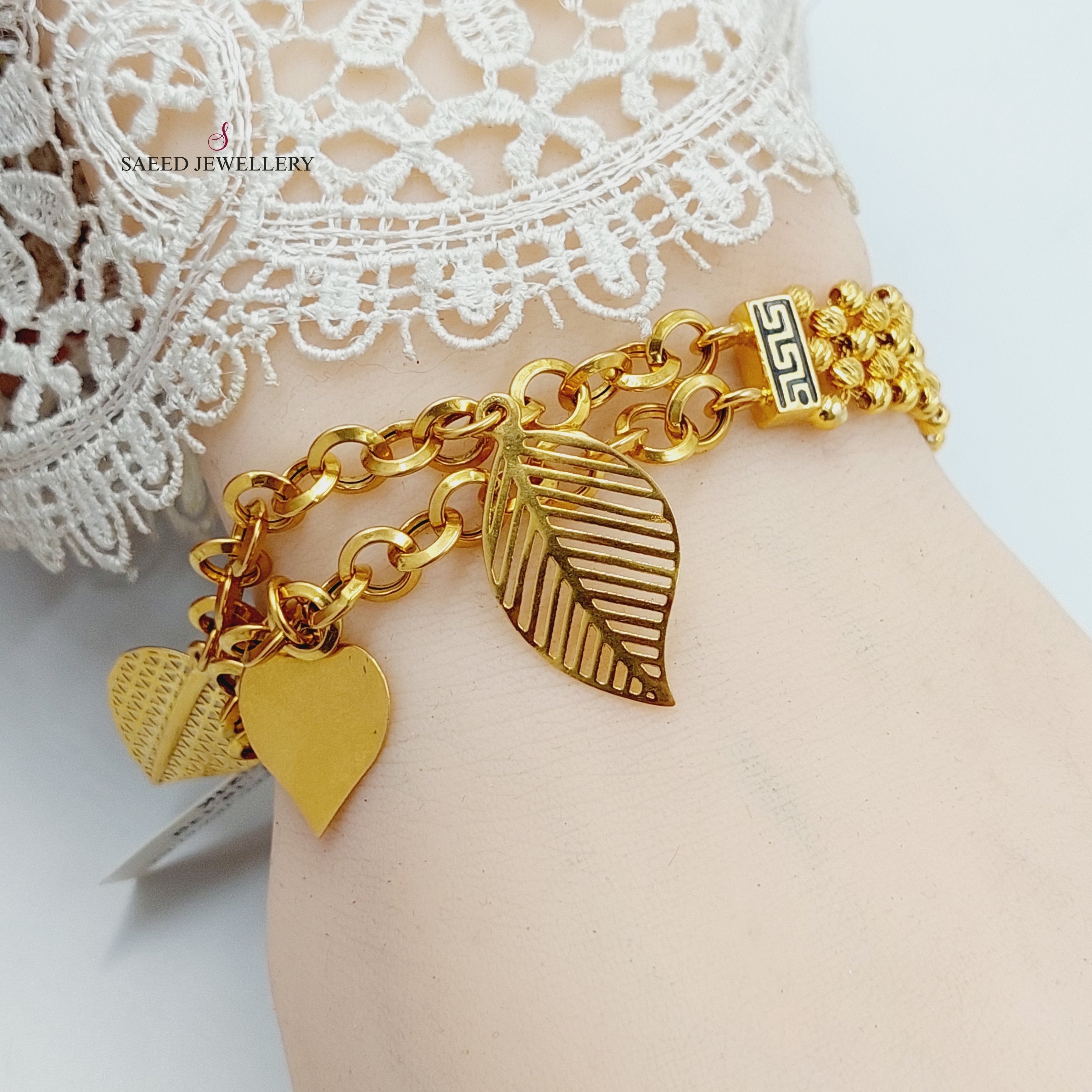 21K Gold Enameled Dandash Bracelet by Saeed Jewelry - Image 7