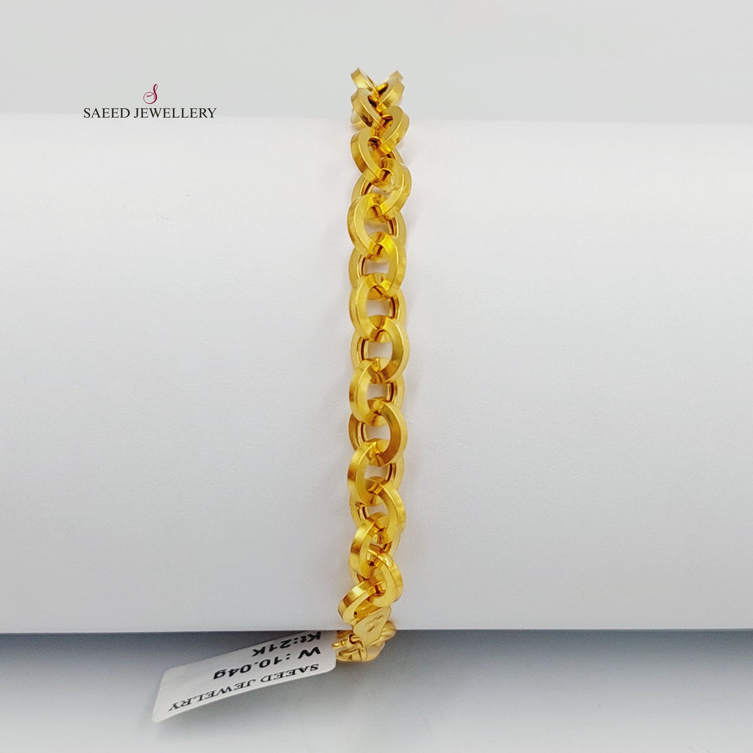 21K Gold Enameled Dandash Bracelet by Saeed Jewelry - Image 4