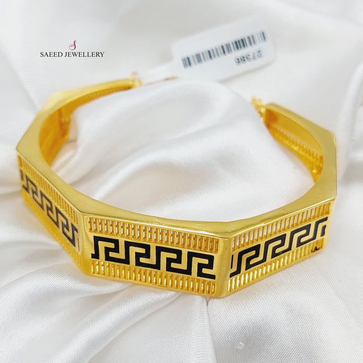 21K Gold Enameled Hexa Bracelet by Saeed Jewelry - Image 7