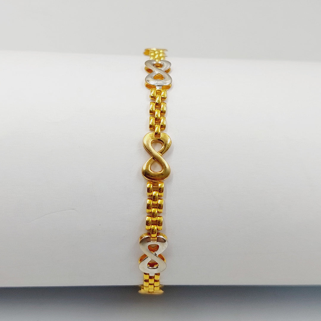 21K Gold Enameled Infinite Bracelet by Saeed Jewelry - Image 5