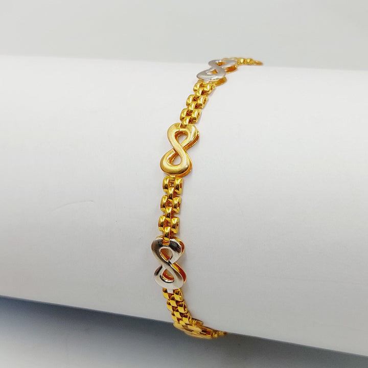 21K Gold Enameled Infinite Bracelet by Saeed Jewelry - Image 6