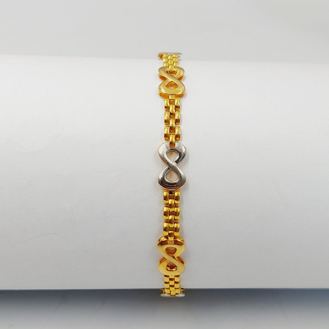 21K Gold Enameled Infinite Bracelet by Saeed Jewelry - Image 1