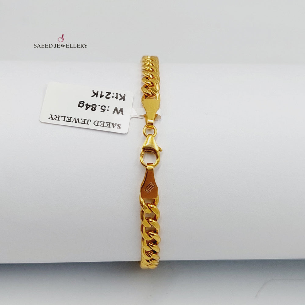 Enameled Infinite Bracelet  Made of 21K Yellow Gold by Saeed Jewelry-30847