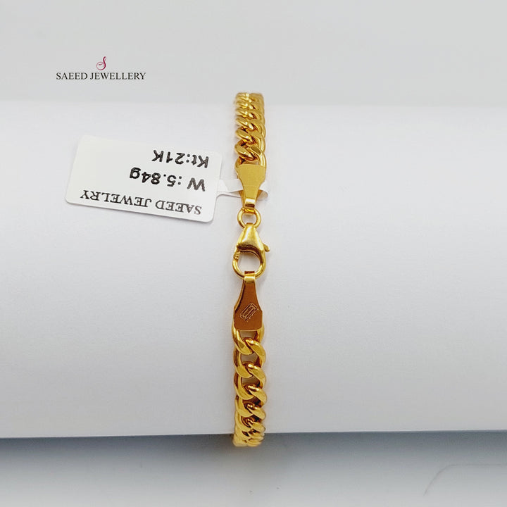 21K Gold Enameled Infinite Bracelet by Saeed Jewelry - Image 4