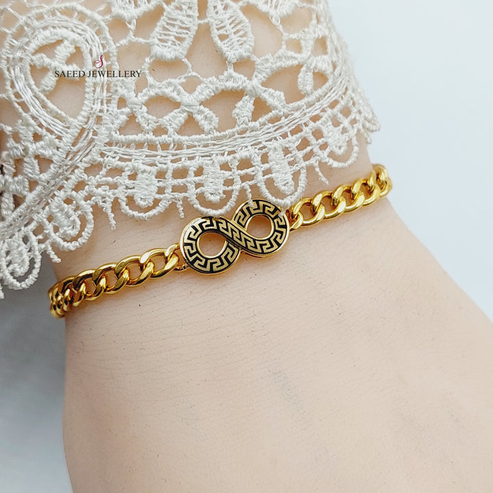 21K Gold Enameled Infinite Bracelet by Saeed Jewelry - Image 10