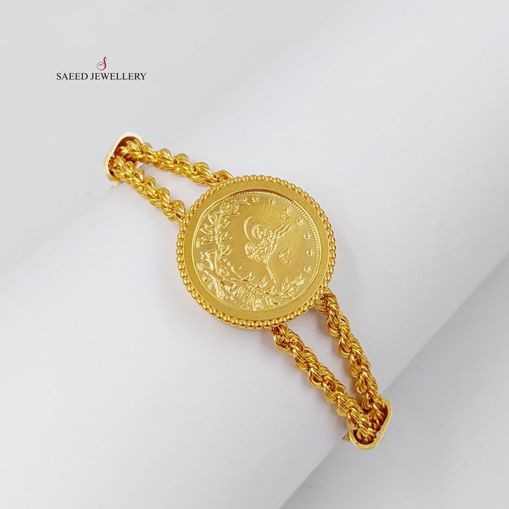 Enameled Rashadi Bracelet  Made Of 21K Yellow Gold by Saeed Jewelry-28736