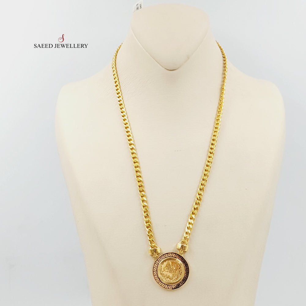 Enameled Rashadi Necklace  Made Of 21K Yellow Gold by Saeed Jewelry-29072