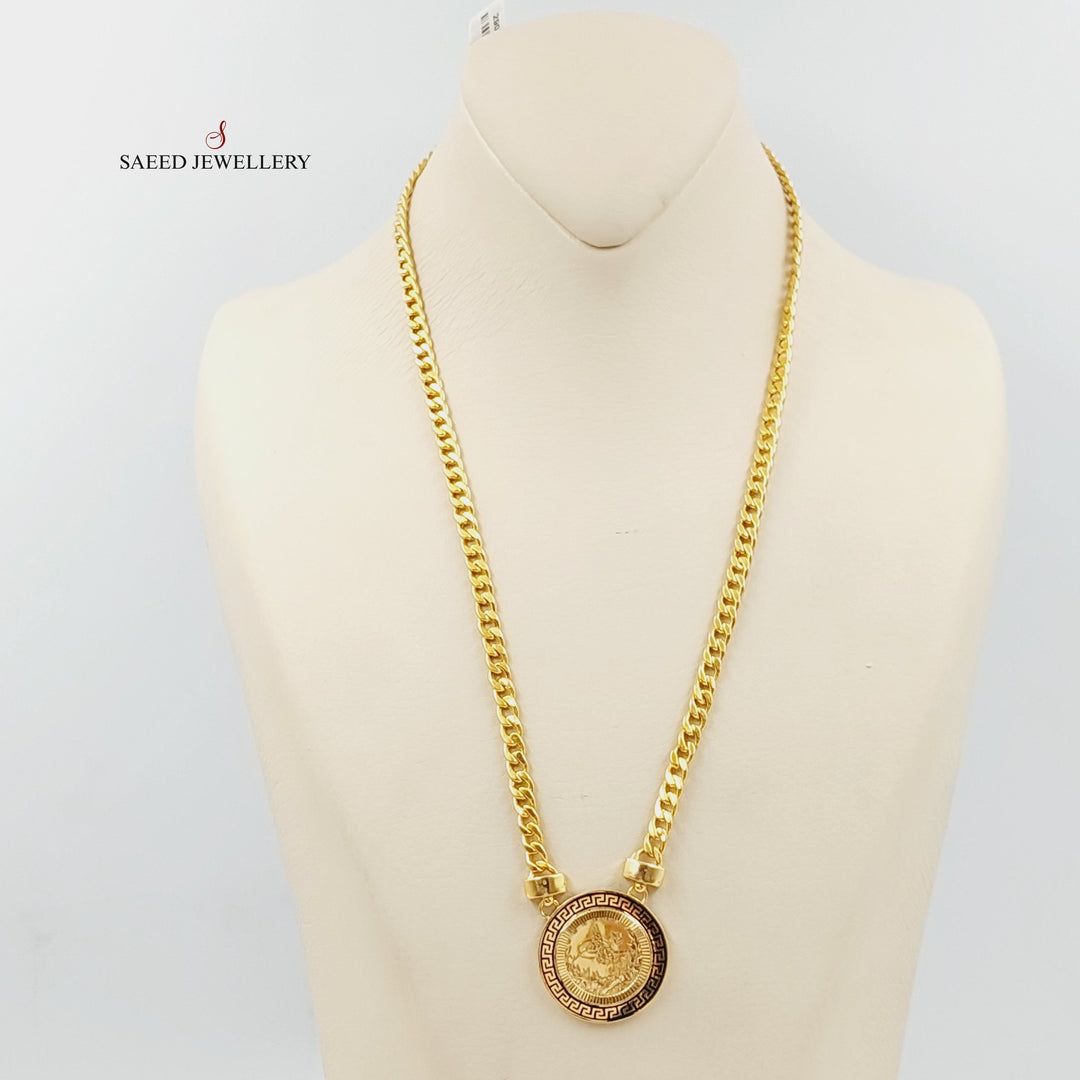 Enameled Rashadi Necklace  Made Of 21K Yellow Gold by Saeed Jewelry-29072