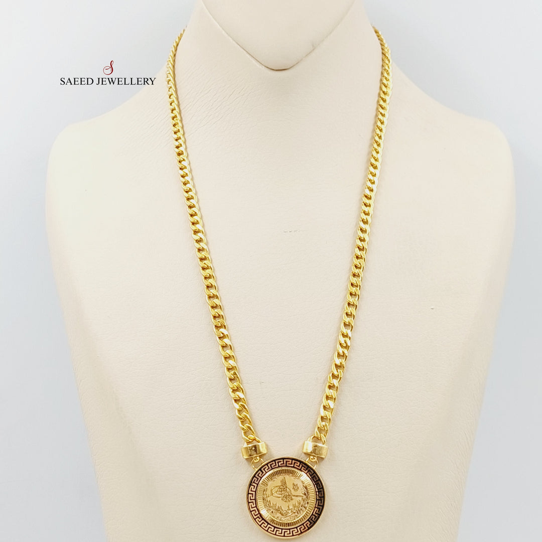 Enameled Rashadi Necklace  Made Of 21K Yellow Gold by Saeed Jewelry-29072