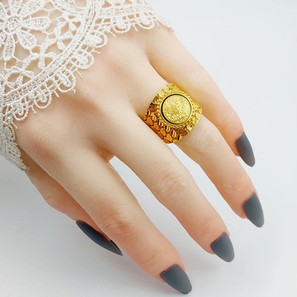 21K Gold Enameled Rashadi Ring by Saeed Jewelry - Image 2