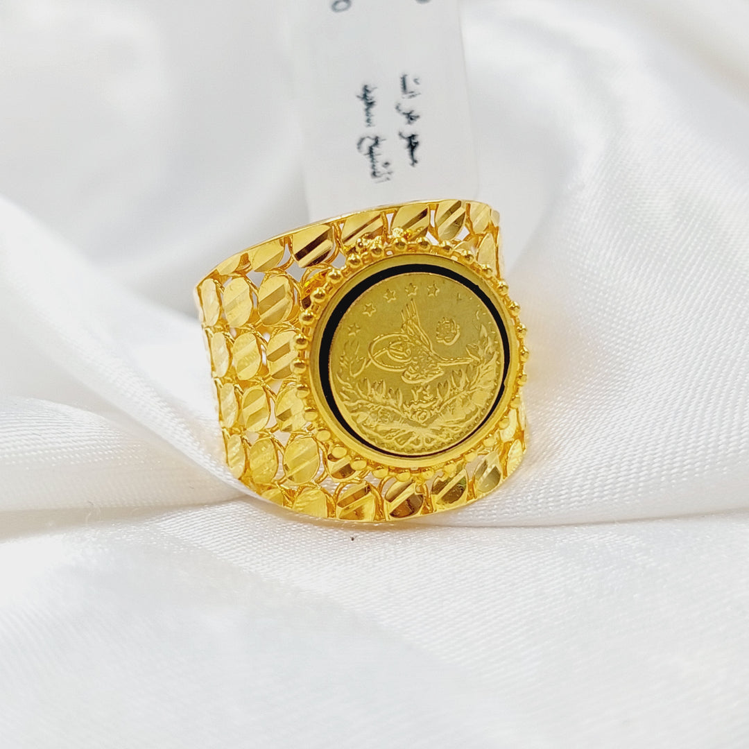 21K Gold Enameled Rashadi Ring by Saeed Jewelry - Image 5