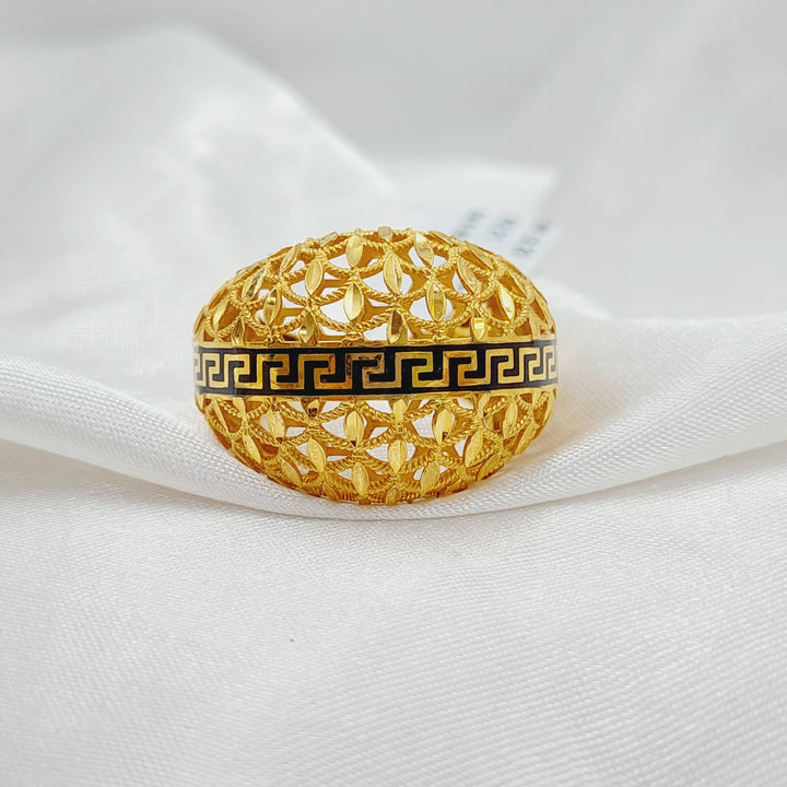 21K Gold Enameled Virna Ring by Saeed Jewelry - Image 3