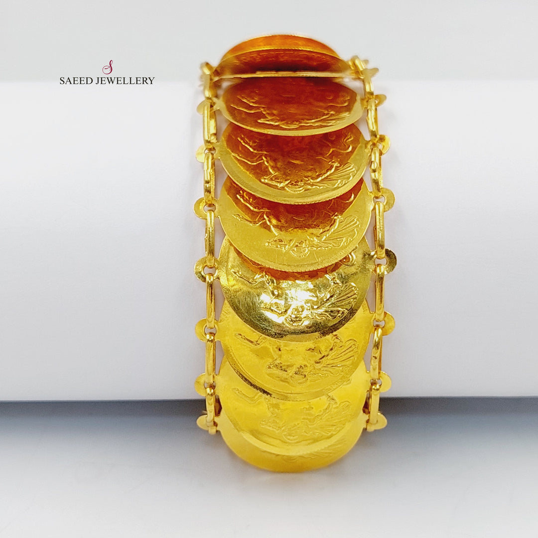 21K Gold English Bracelet by Saeed Jewelry - Image 1