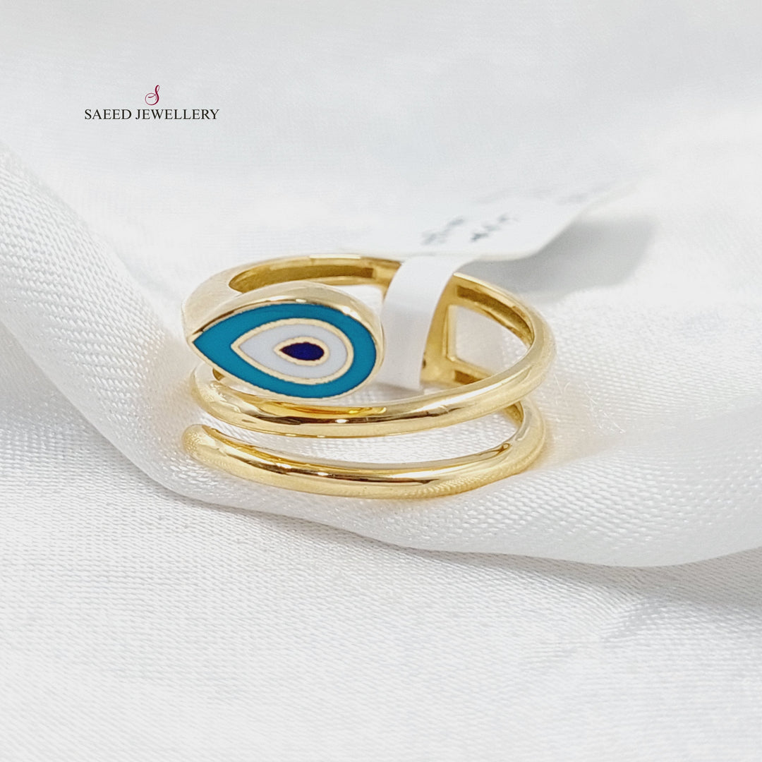 18K Gold Eye Ring by Saeed Jewelry - Image 3