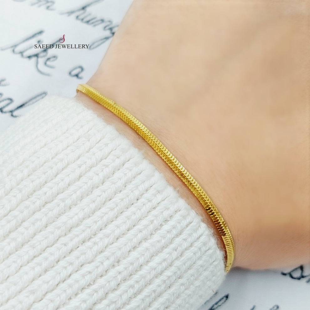 Fancy Bracelet Made Of  21K Yellow Gold by Saeed Jewelry-27378