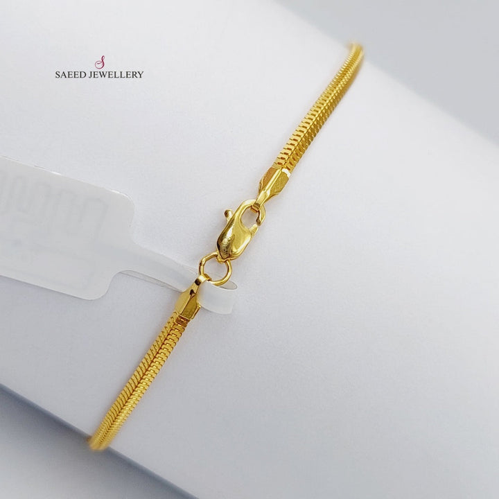 Fancy Bracelet Made Of  21K Yellow Gold by Saeed Jewelry-27378