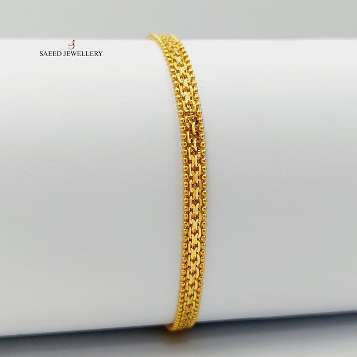 21K Gold Fancy Bracelet by Saeed Jewelry - Image 4