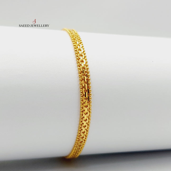 21K Gold Fancy Bracelet by Saeed Jewelry - Image 6