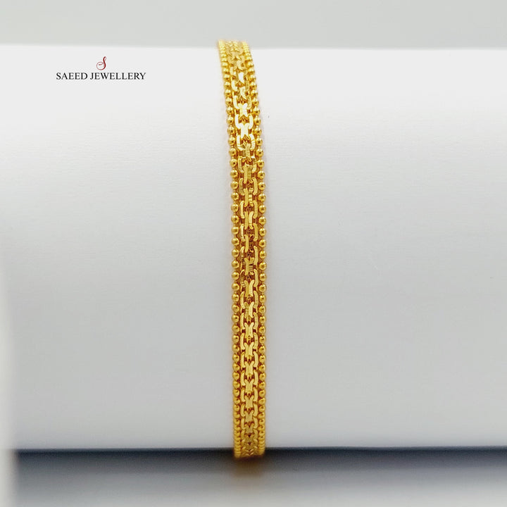 21K Gold Fancy Bracelet by Saeed Jewelry - Image 1