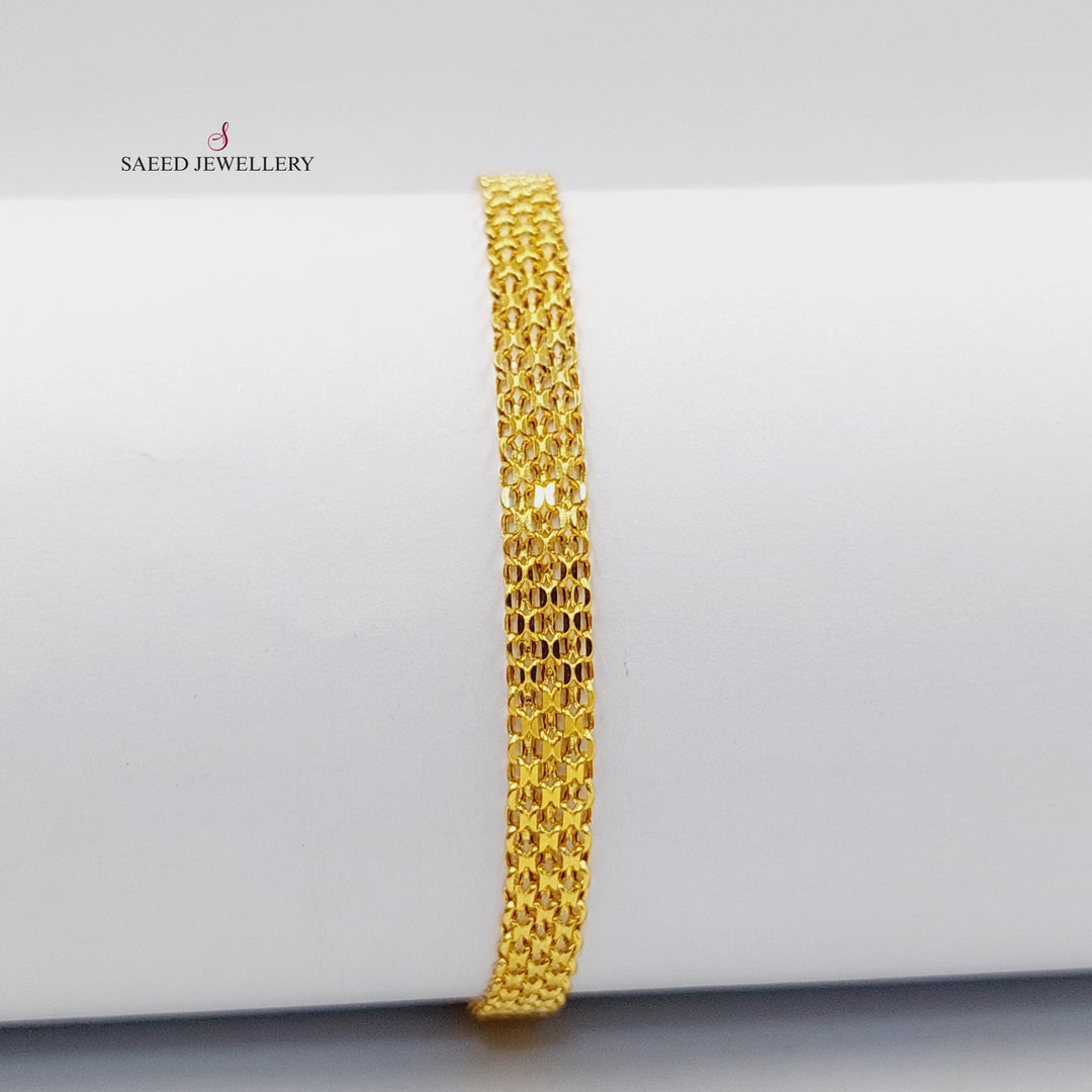 21K Gold Fancy Bracelet by Saeed Jewelry - Image 4