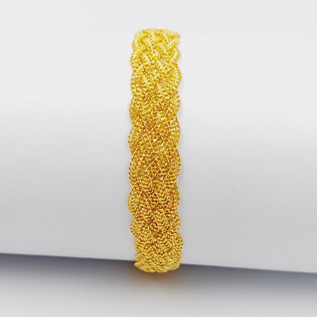 21K Gold Fancy Bracelet by Saeed Jewelry - Image 3